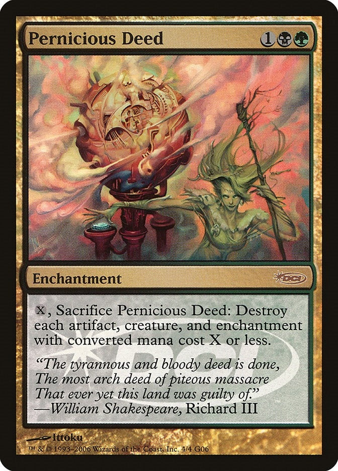 Image for Pernicious Deed (Judge Promos) (4) - Magic: The Gathering