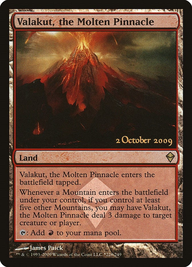 Image for Valakut, the Molten Pinnacle (Launch Party & Release Event Promos) (228) - Magic: The Gathering