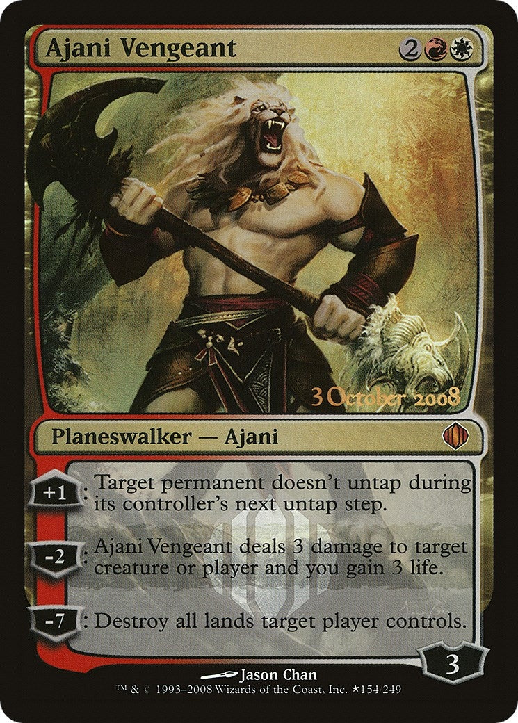 Image for Ajani Vengeant (Launch Party & Release Event Promos) (154) - Magic: The Gathering