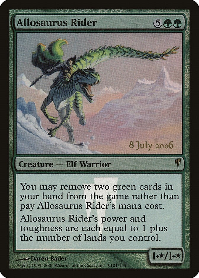 Image for Allosaurus Rider (Prerelease Cards) (101) - Magic: The Gathering