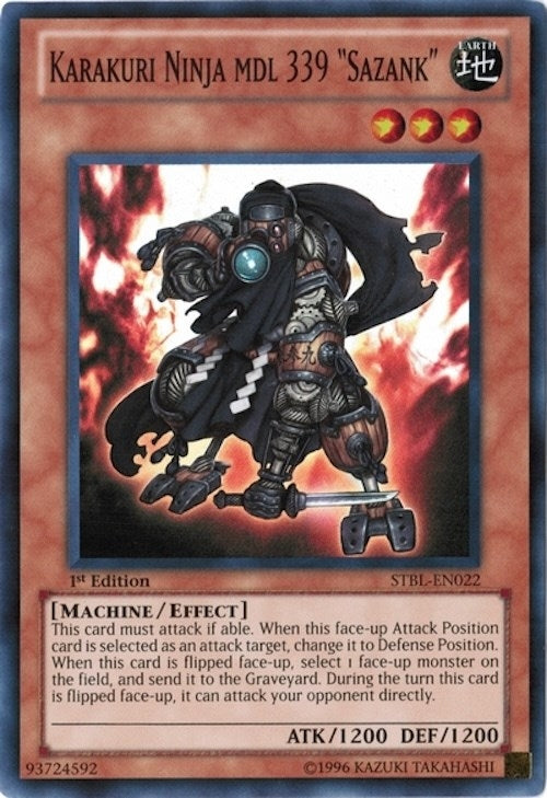Image for Karakuri Ninja mdl 339 "Sazank" (Starstrike Blast) (STBL-EN022) - YuGiOh
