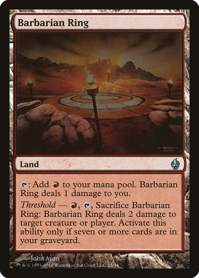 Image for Barbarian Ring (Premium Deck Series: Fire and Lightning) (28) - Magic: The Gathering