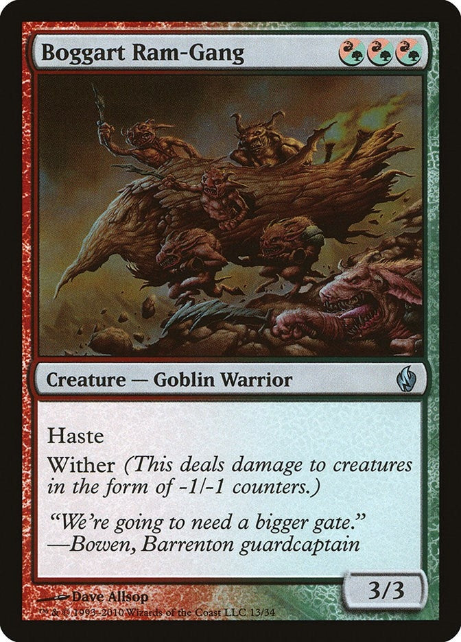 Image for Boggart Ram-Gang (Premium Deck Series: Fire and Lightning) (13) - Magic: The Gathering