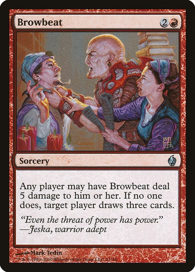 Image for Browbeat (Premium Deck Series: Fire and Lightning) (21) - Magic: The Gathering