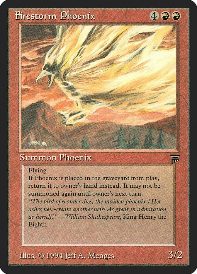 Image for Firestorm Phoenix (Legends) - Magic: The Gathering