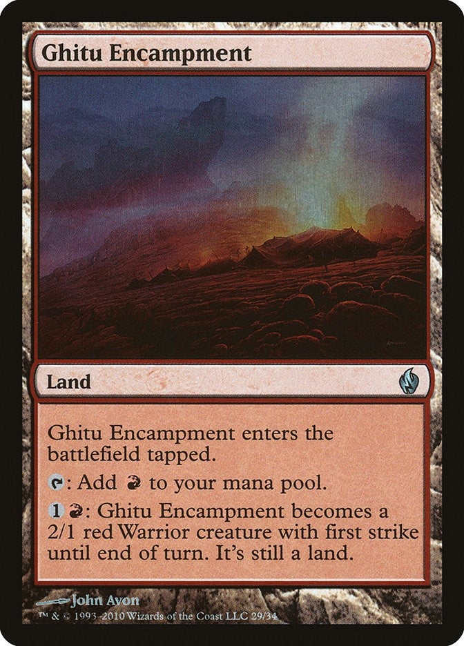 Image for Ghitu Encampment (Premium Deck Series: Fire and Lightning) (29) - Magic: The Gathering