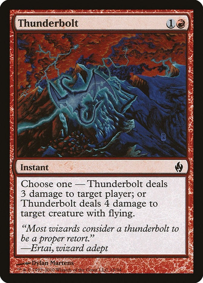 Image for Thunderbolt (Premium Deck Series: Fire and Lightning) (19) - Magic: The Gathering