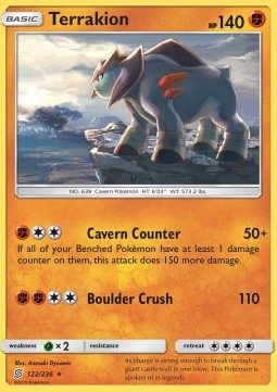 Terrakion - Unified Minds (Holo Rare) [UNM-122]