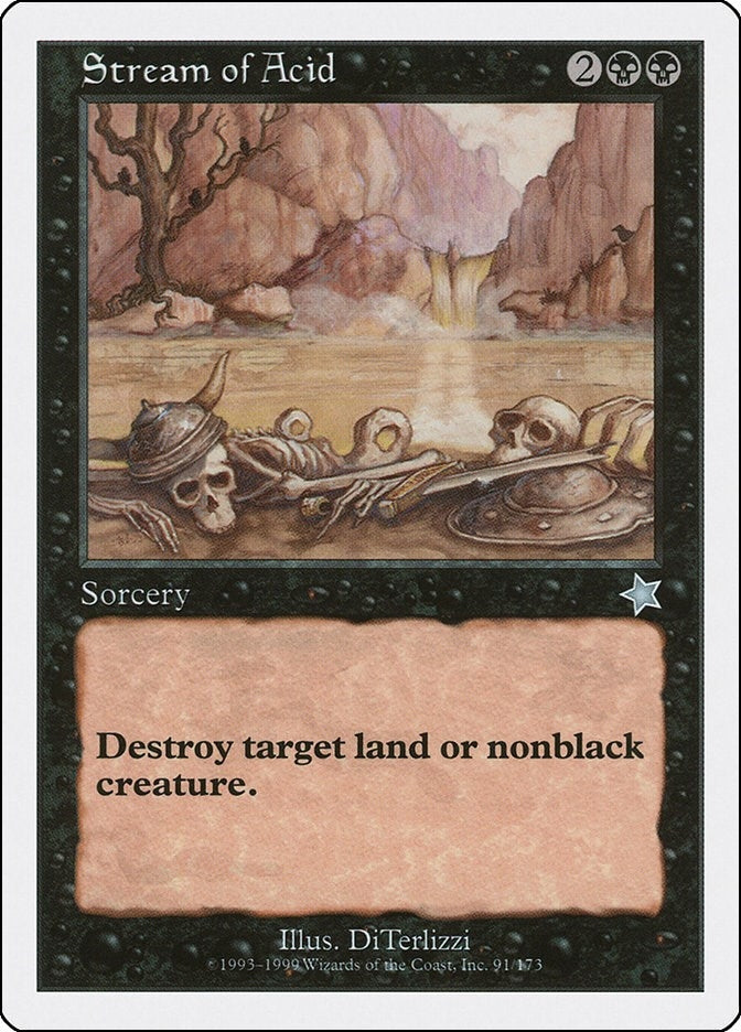 Image for Stream of Acid (Starter 1999) (91) - Magic: The Gathering