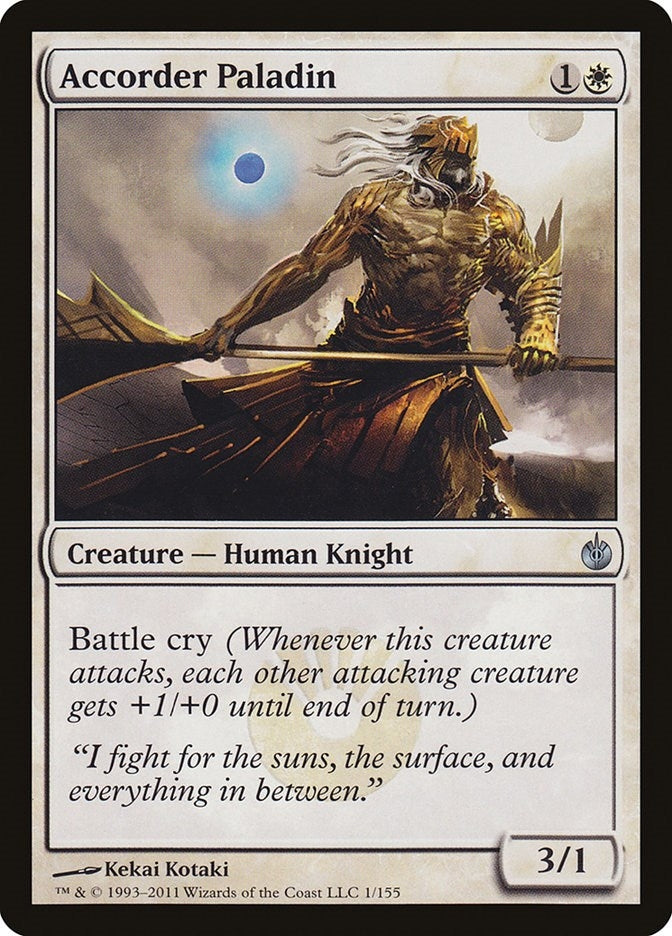 Image for Accorder Paladin (Mirrodin Besieged) (1) - Magic: The Gathering