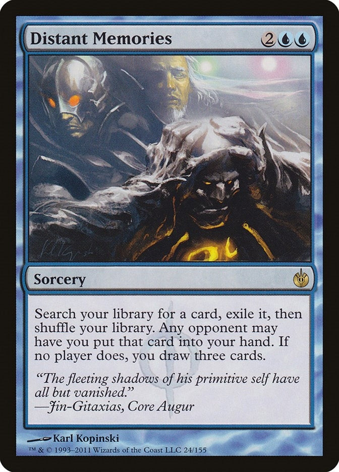 Image for Distant Memories (Mirrodin Besieged) (24) - Magic: The Gathering