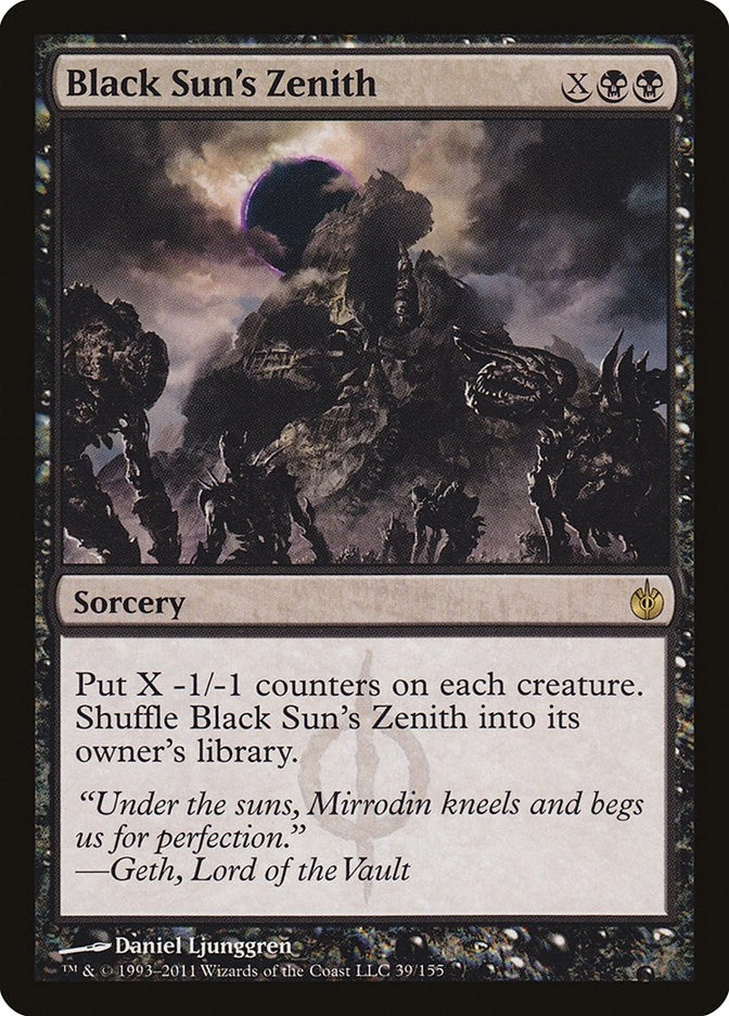 Image for Black Sun's Zenith (Mirrodin Besieged) (39) - Magic: The Gathering