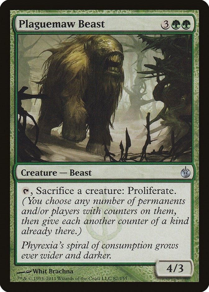 Image for Plaguemaw Beast (Mirrodin Besieged) (87) - Magic: The Gathering