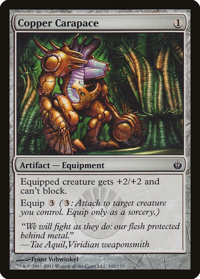 Image for Copper Carapace (Mirrodin Besieged) (102) - Magic: The Gathering