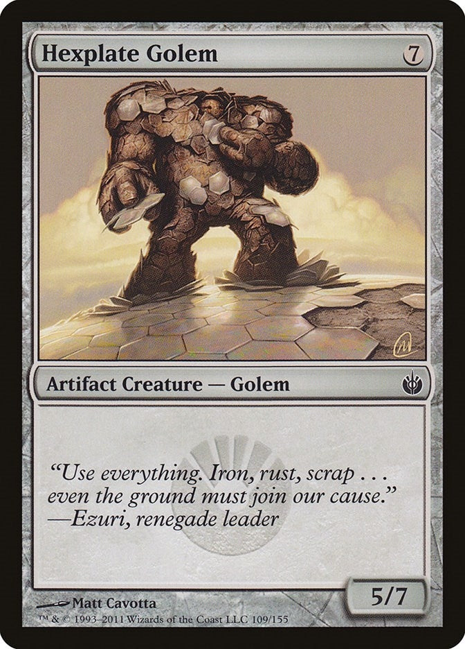 Image for Hexplate Golem (Mirrodin Besieged) (109) - Magic: The Gathering