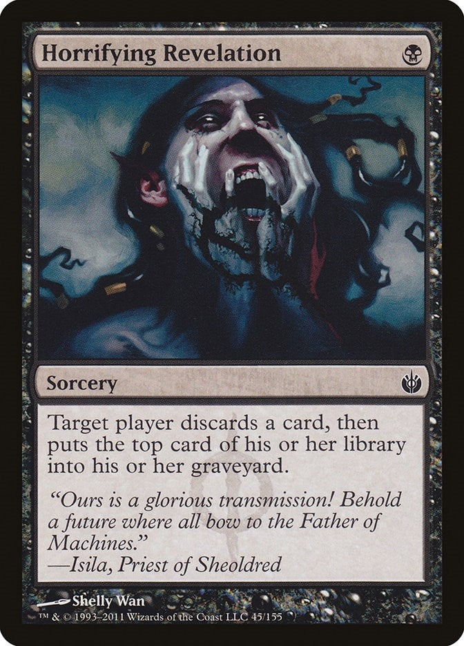 Image for Horrifying Revelation (Mirrodin Besieged) (45) - Magic: The Gathering