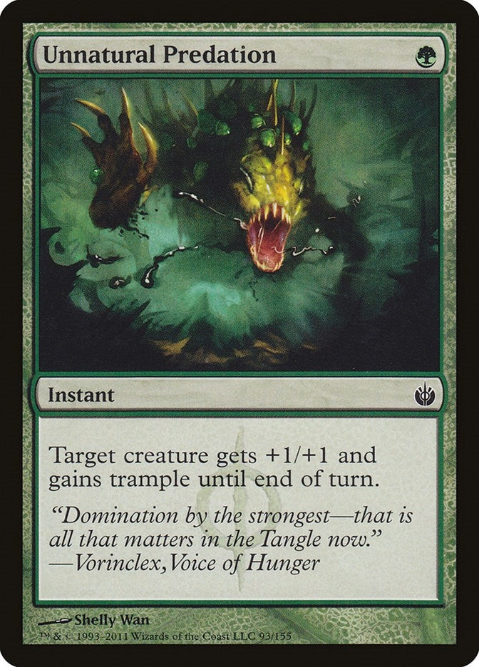 Image for Unnatural Predation (Mirrodin Besieged) (93) - Magic: The Gathering