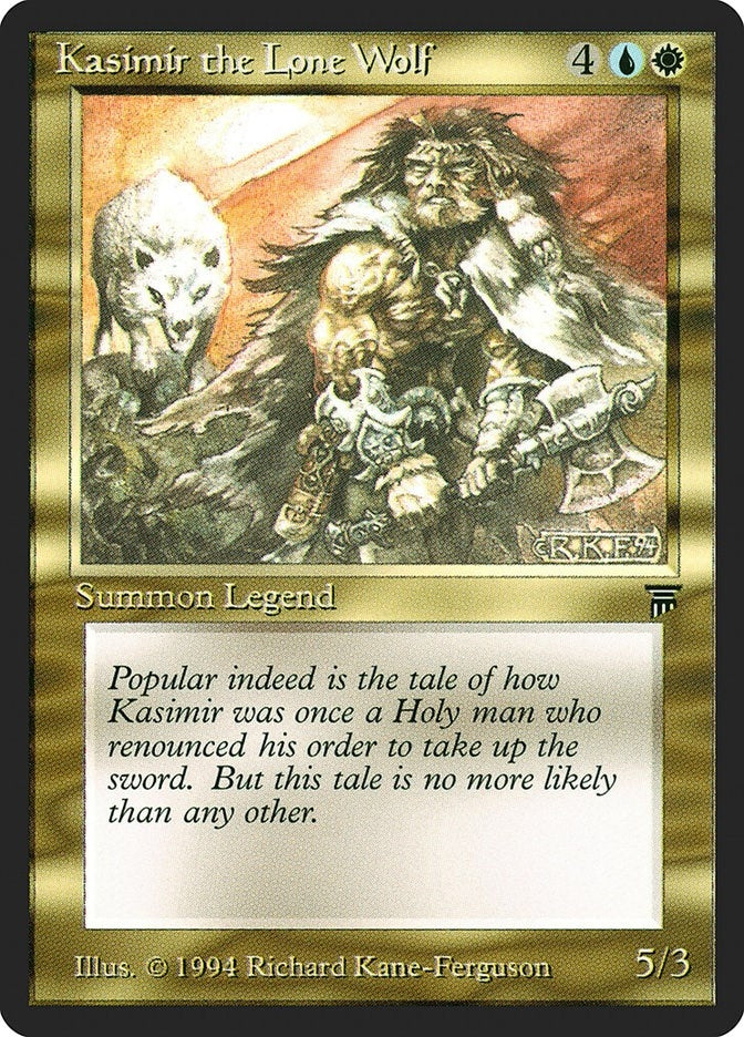 Image for Kasimir the Lone Wolf (Legends) - Magic: The Gathering