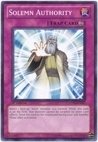 Image for Solemn Authority (Storm of Ragnarok) (STOR-EN067) - YuGiOh