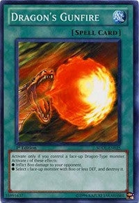 Image for Dragon's Gunfire (Structure Deck: Dragunity Legion) (SDDL-EN025) - YuGiOh
