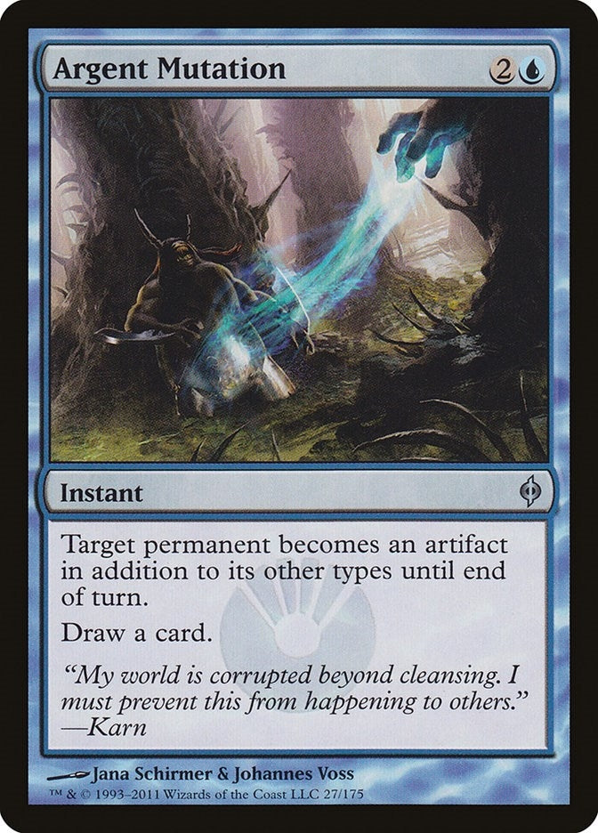 Image for Argent Mutation (New Phyrexia) (27) - Magic: The Gathering