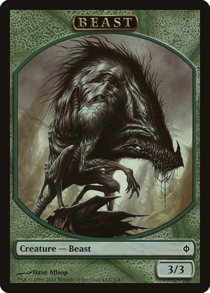 Image for Beast Token (New Phyrexia) (1) - Magic: The Gathering