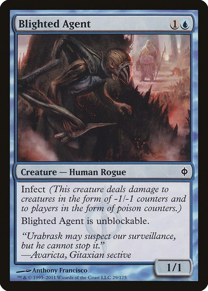 Image for Blighted Agent (New Phyrexia) (29) - Magic: The Gathering