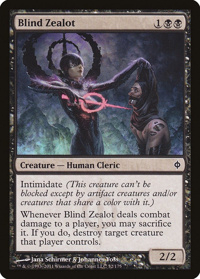 Image for Blind Zealot (New Phyrexia) (52) - Magic: The Gathering