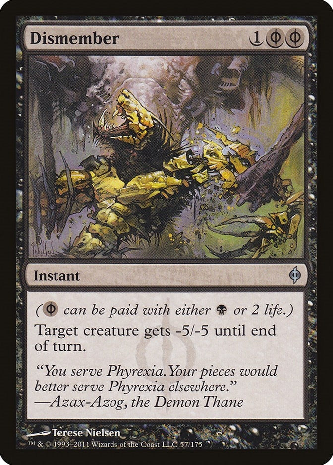Image for Dismember (New Phyrexia) (57) - Magic: The Gathering