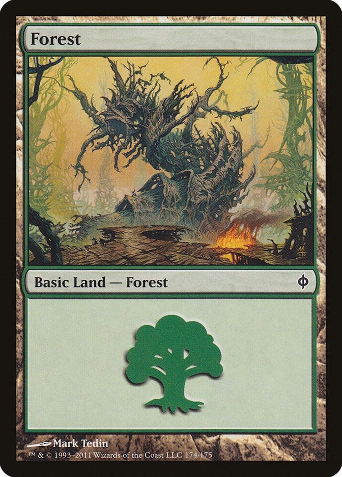 Image for Forest (174) (New Phyrexia) (174) - Magic: The Gathering