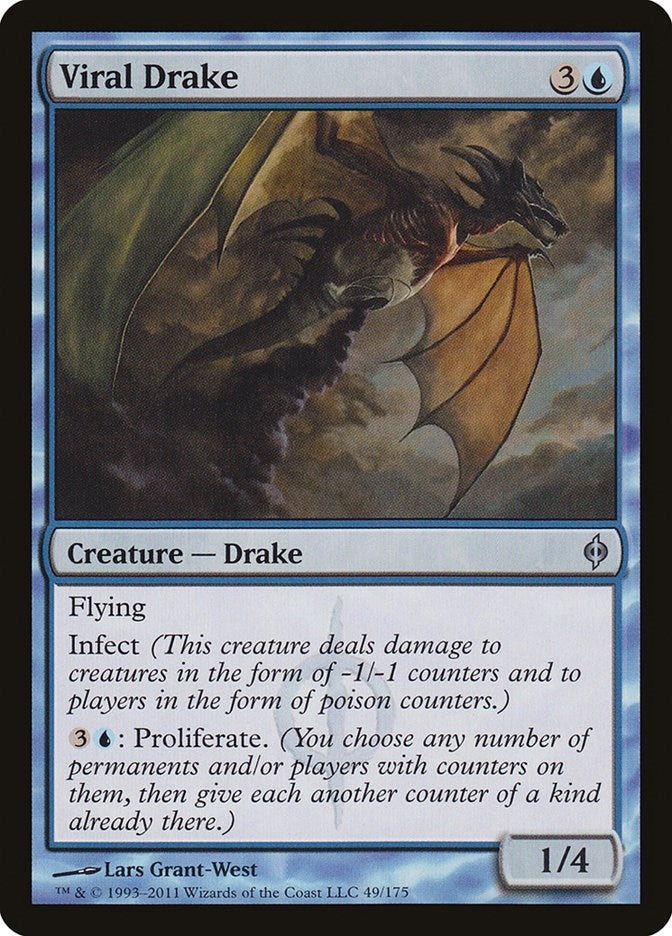 Image for Viral Drake (New Phyrexia) (49) - Magic: The Gathering