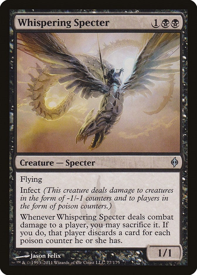 Image for Whispering Specter (New Phyrexia) (77) - Magic: The Gathering