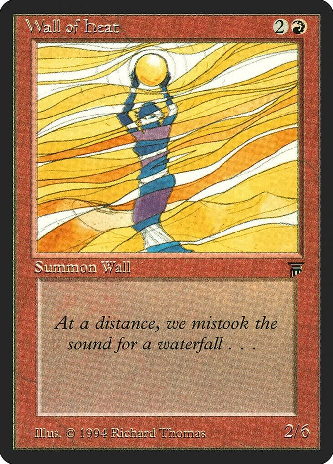 Image for Wall of Heat (Legends) - Magic: The Gathering