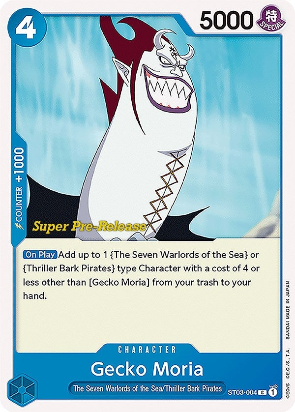 Image for Gecko Moria (Super Pre-Release Starter Deck 3: The Seven Warlords of the Sea) (ST03-004) - One Piece Card Game