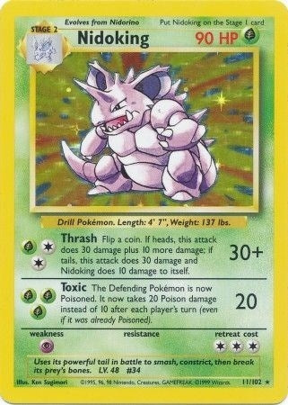 Image for Nidoking (Base Set) (011/102) - Pokemon