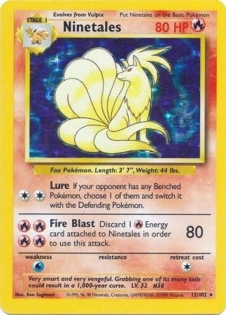 Image for Ninetales (Base Set) (012/102) - Pokemon