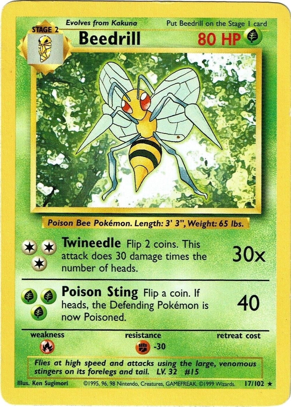 Image for Beedrill (Base Set) (017/102) - Pokemon