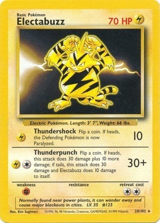 Image for Electabuzz (Base Set) (020/102) - Pokemon