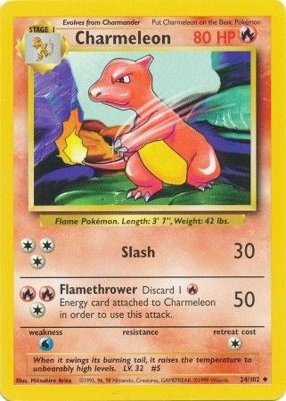 Image for Charmeleon (Base Set) (024/102) - Pokemon