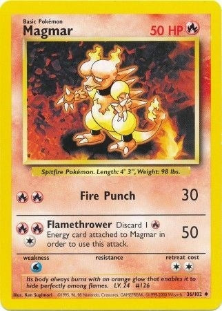 Image for Magmar (Base Set) (036/102) - Pokemon
