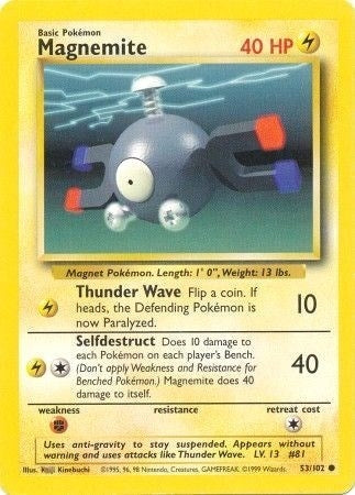 Image for Magnemite (Base Set) (053/102) - Pokemon