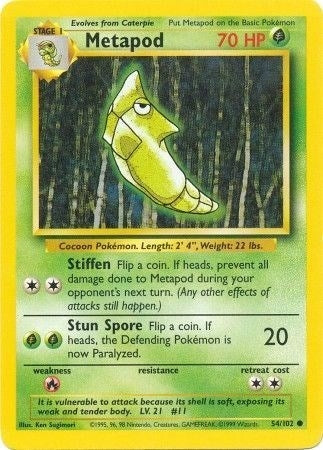 Image for Metapod (Base Set) (054/102) - Pokemon