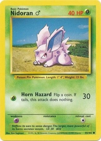 Image for Nidoran M (Base Set) (055/102) - Pokemon
