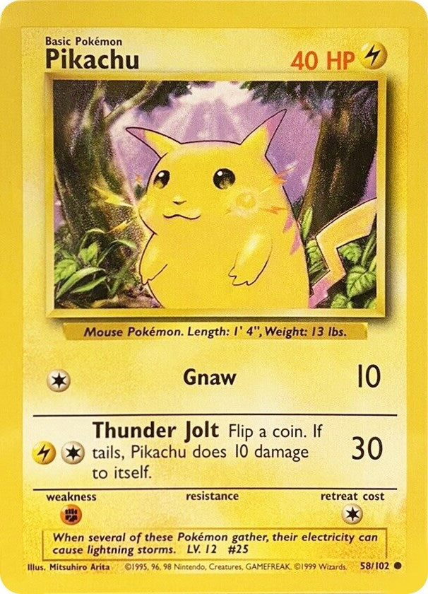 Image for Pikachu (Base Set) (058/102) - Pokemon