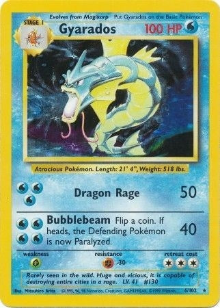 Image for Gyarados (Base Set) (006/102) - Pokemon