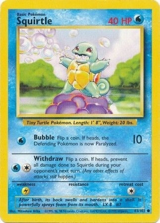 Image for Squirtle (Base Set) (063/102) - Pokemon