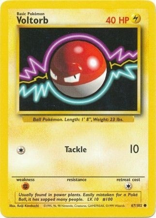 Image for Voltorb (Base Set) (067/102) - Pokemon