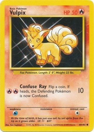 Image for Vulpix (Base Set) (068/102) - Pokemon