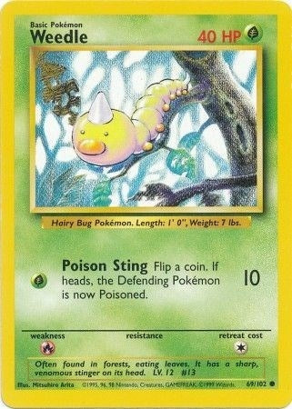 Image for Weedle (Base Set) (069/102) - Pokemon