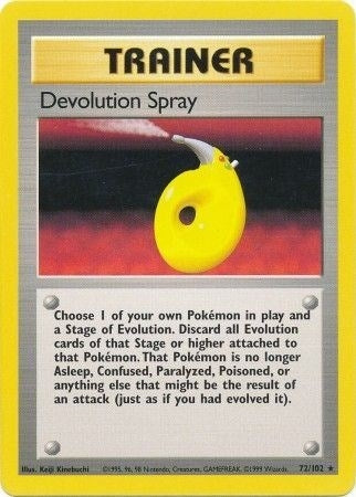 Image for Devolution Spray (Base Set) (072/102) - Pokemon